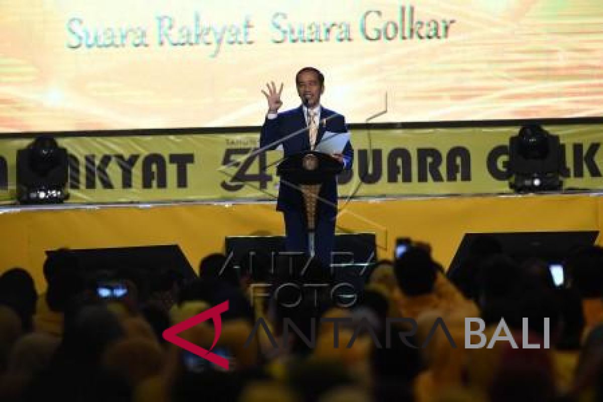 Presiden hadiri peringatan HUT ke-54 Golkar