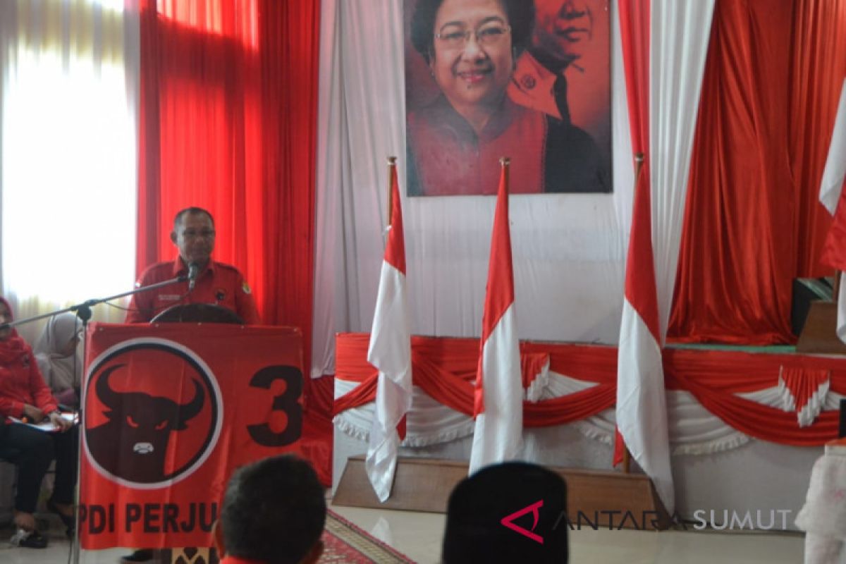 Akhyar Nasution buka rakorcab PDI Perjuangan Padangsidimpuan