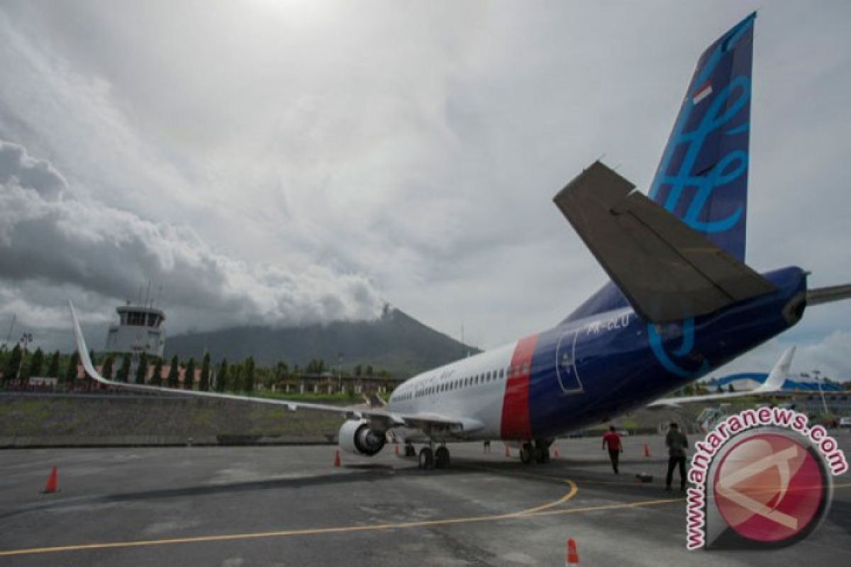 Pesawat Sriwijaya pecah ban di bandara Supadio Pontianak