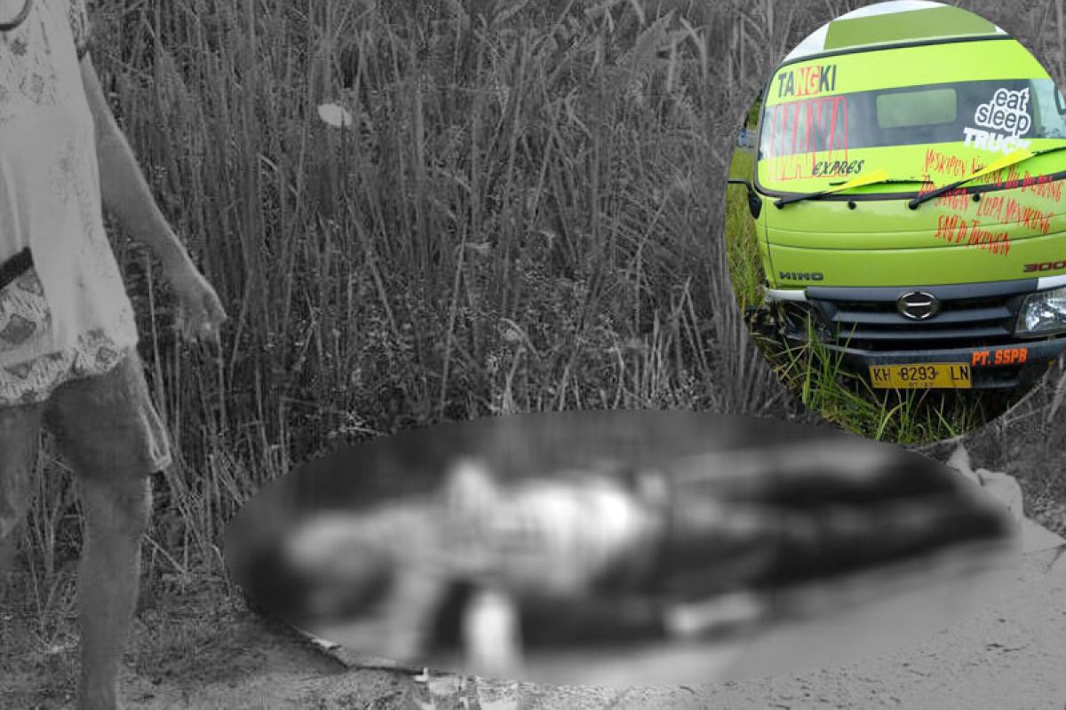Seorang penumpang motor tewas dihantam truk di Desa Bereng Rambang