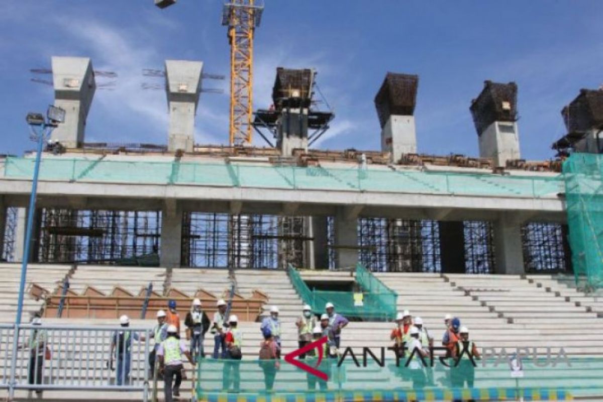 Disorda klaim pembangunan Stadion Papua Bangkit capai 97 persen