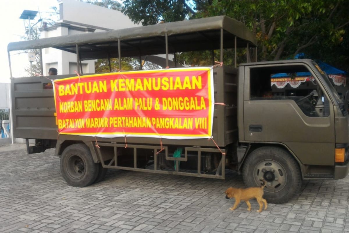 Bantuan Kemanusiaan Dari Lantamal VIII Transit di Lanal Gorontalo