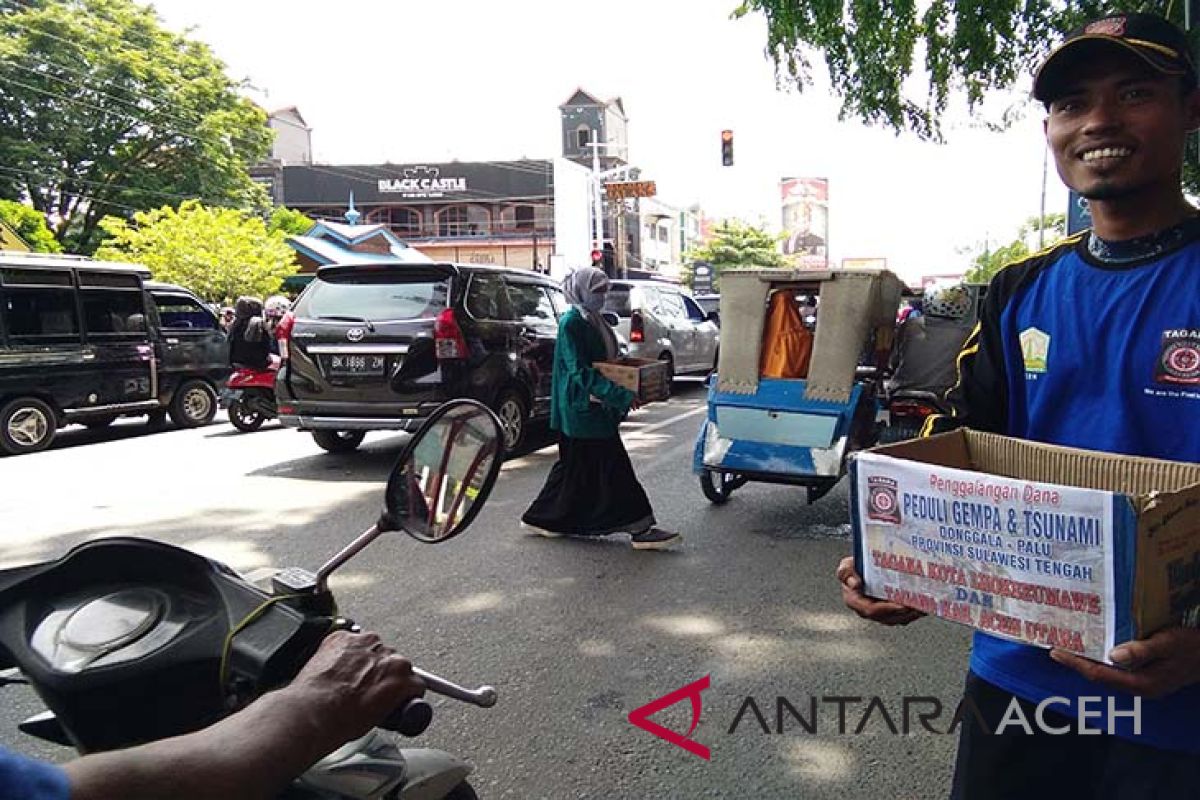 Tagana galang bantuan untuk Palu dan Donggala