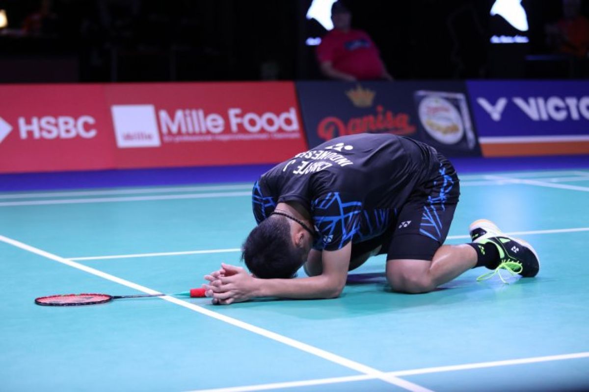 Jonatan Christie takluk dari pemain andalan Jepang Kento Momota