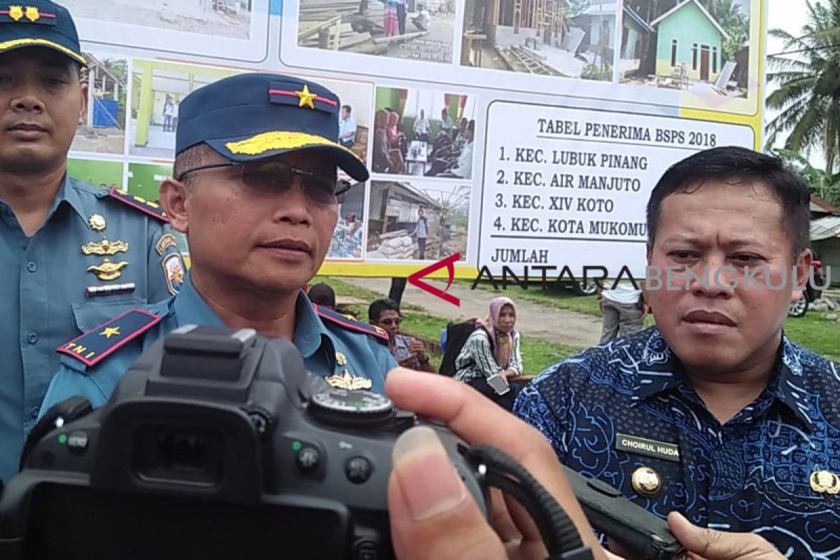 Pemkab Mukomuko dan Lantamal II Padang kerjasama sukseskan program BSPS