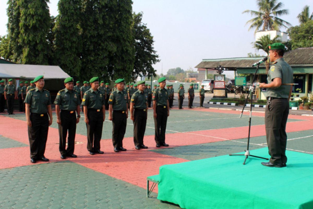 56 Personil Kodim 0411 naik pangkat