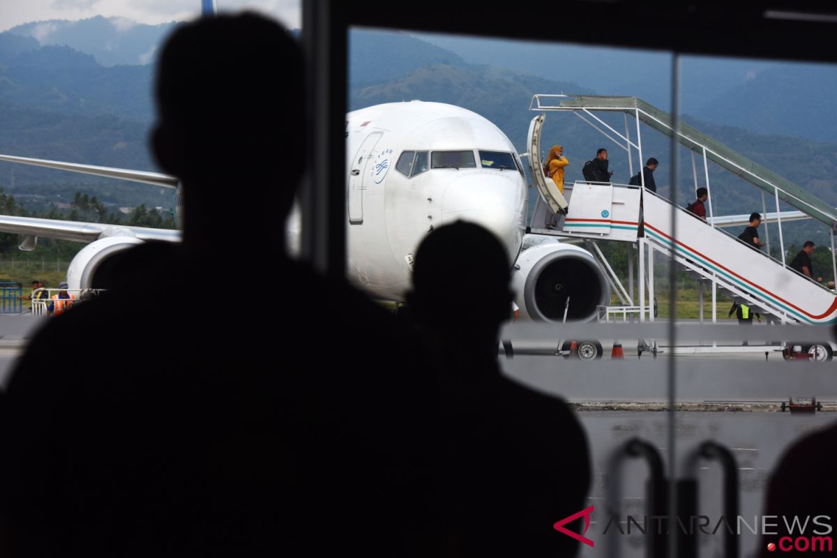 Arus penumpang di Bandara Mutiara Palu kembali normal