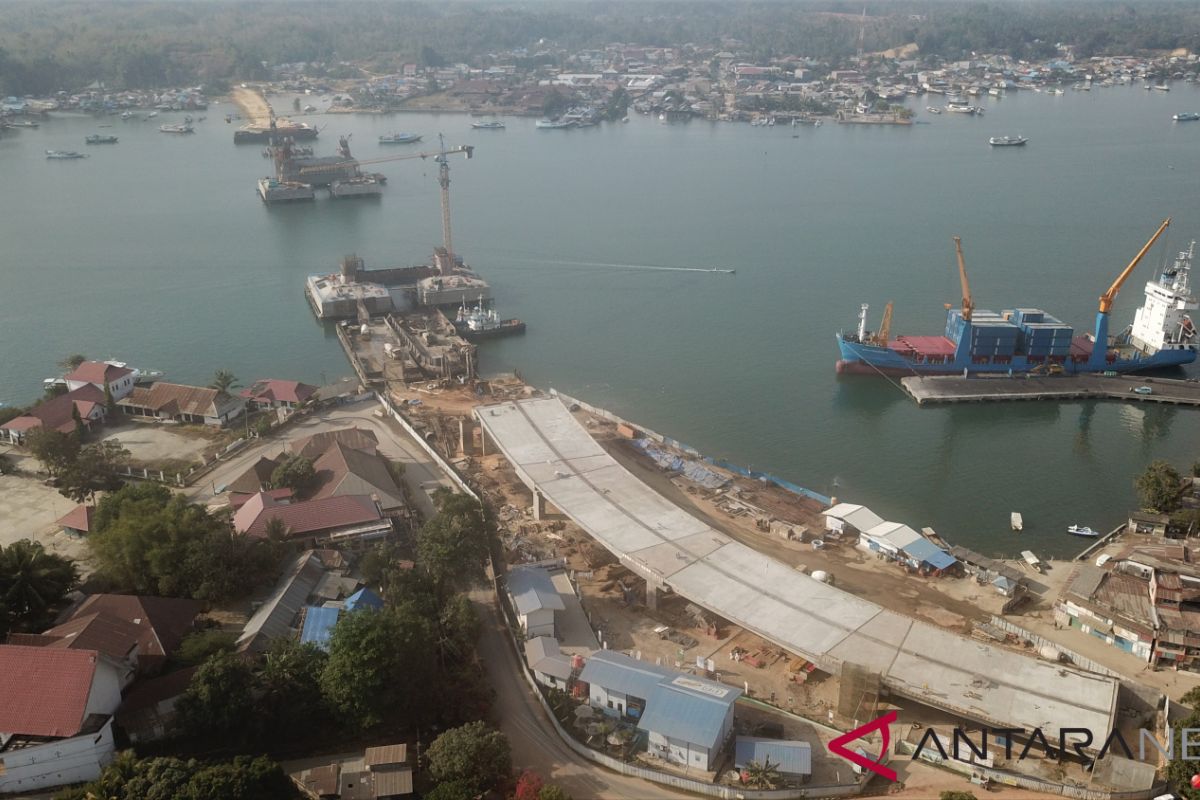 Progres Pembangunan Jembatan Teluk Kendari Antara News 