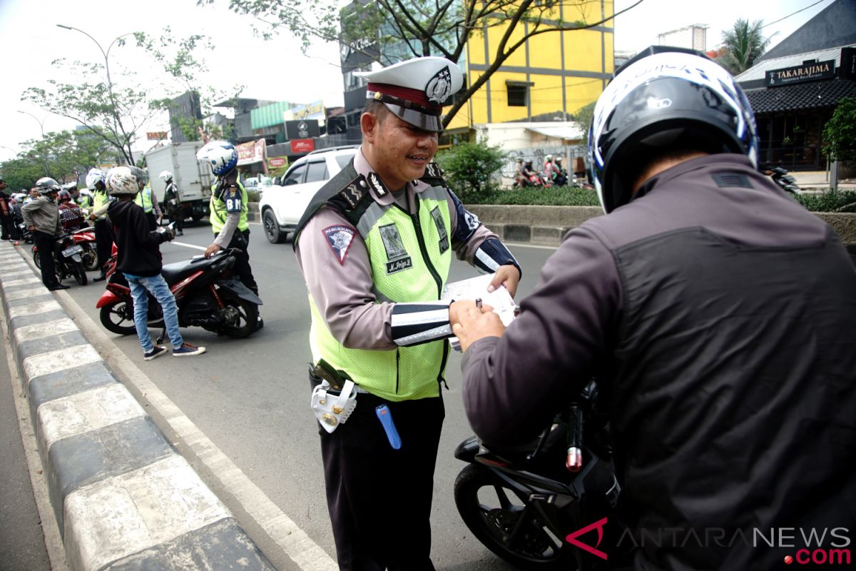 130 pengendara Jambi kena tilang Operasi Zebra