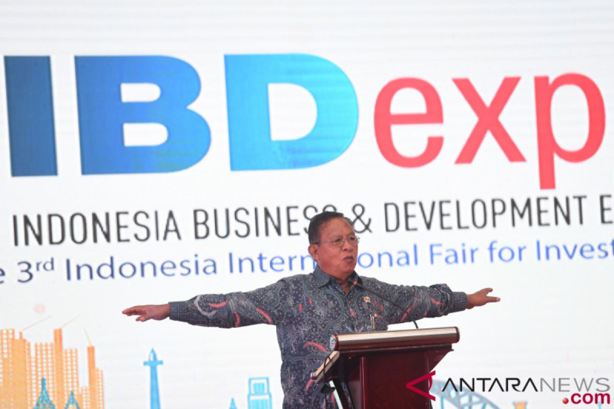 Economic affairs minister opens Indonesia Business Expo 2018