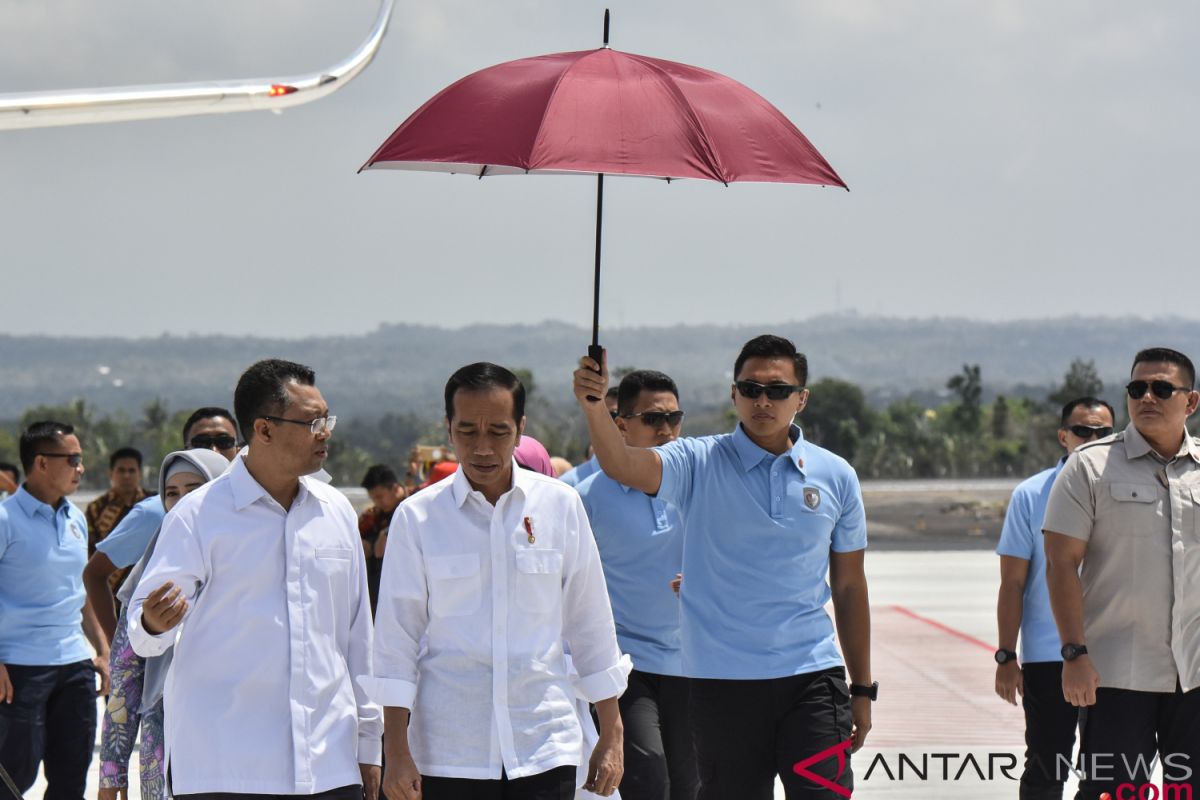 President again inspects handling of Lombok quake`s impact