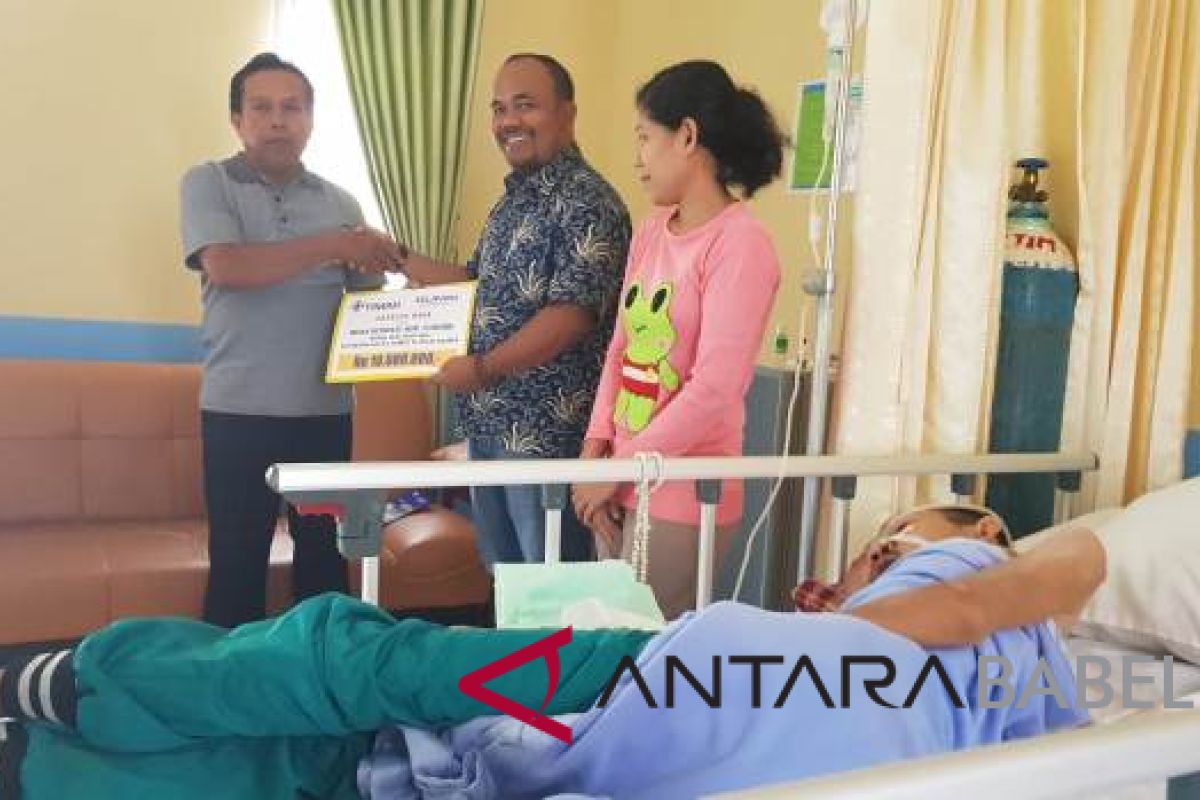 PT Timah serahkan bantuan biaya berobat untuk penderita tumor  ganas