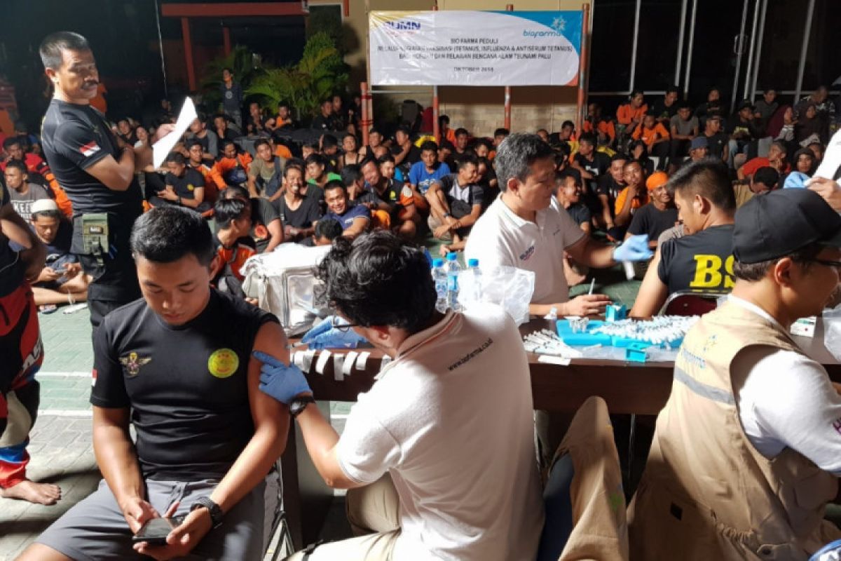 Bio Farma vaksin 350 personel Basarnas dengan antitetanus