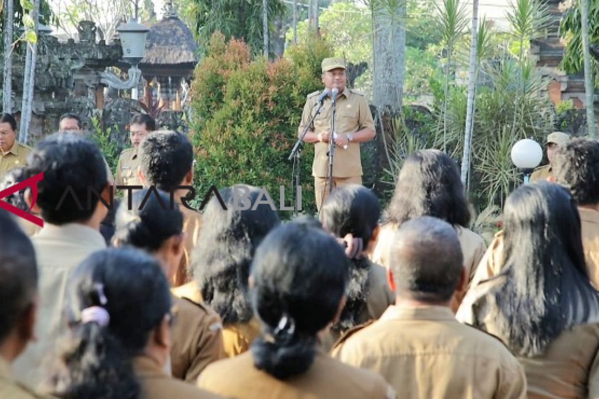 Hari kesaktian Pancasila, apel perdana Bupati Gianyar