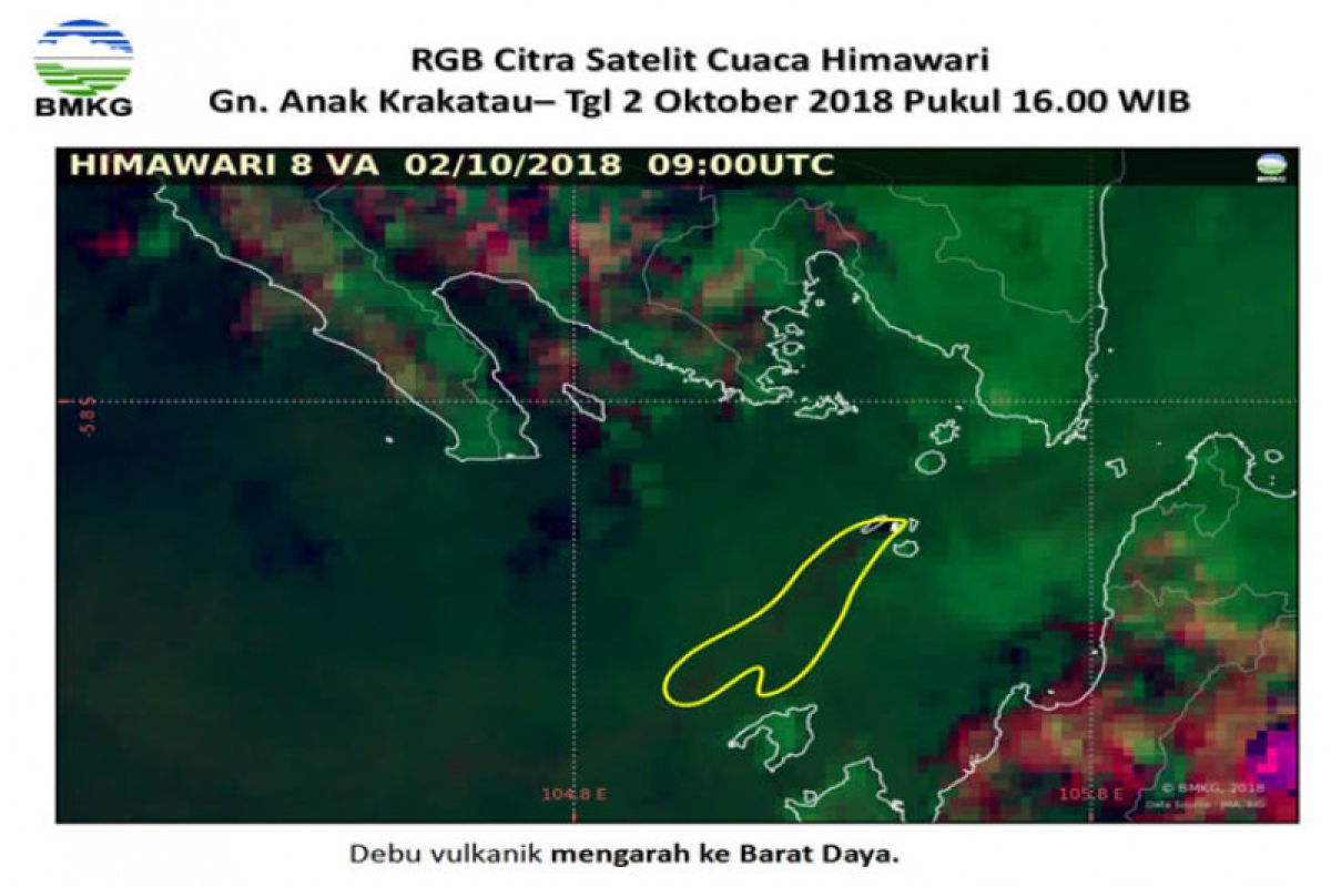 Gunung Anak Krakatau Tetap Berstatus Waspada