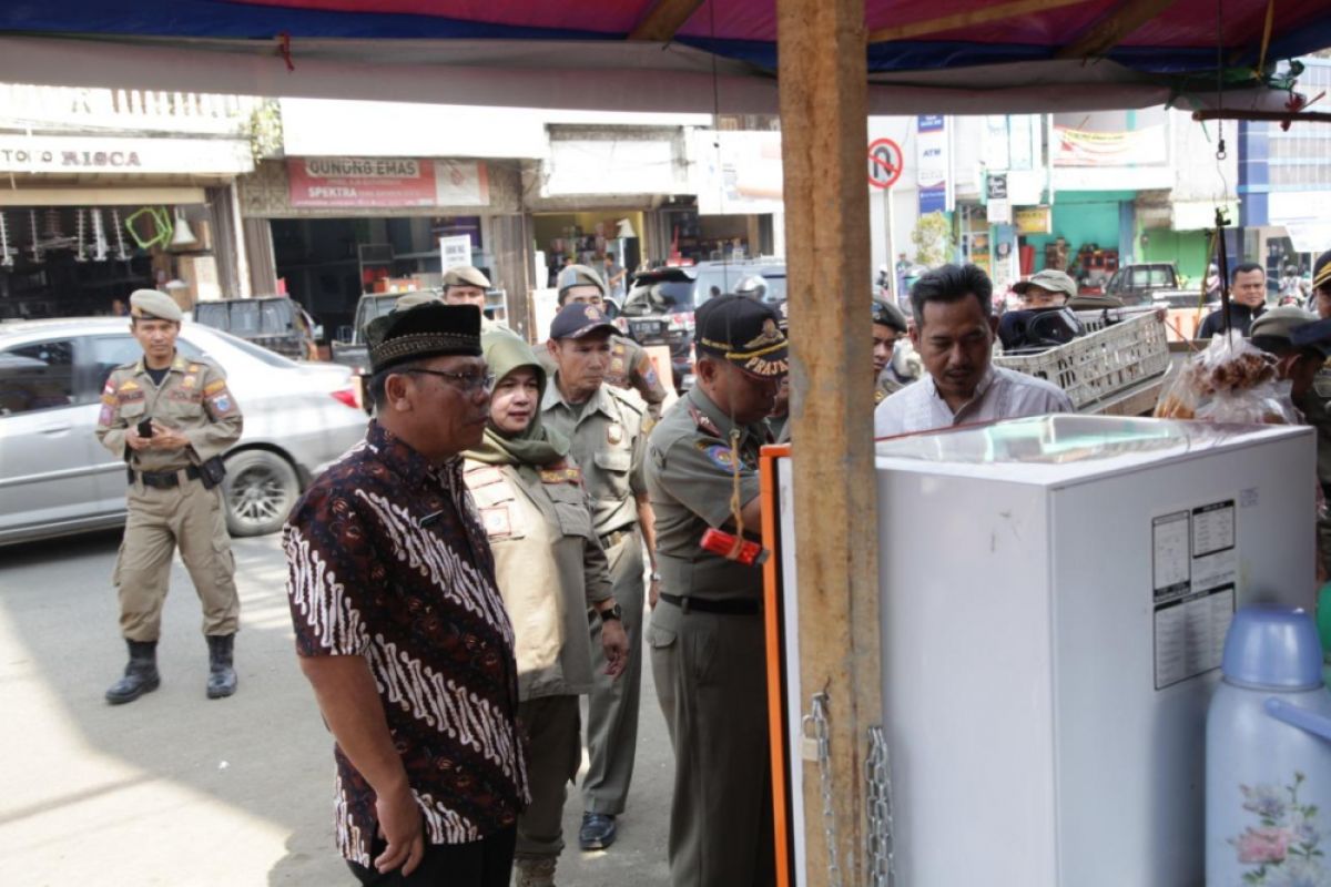 Tegakkan Perda K3,  Sekda Pandeglang Turun Ke Pasar