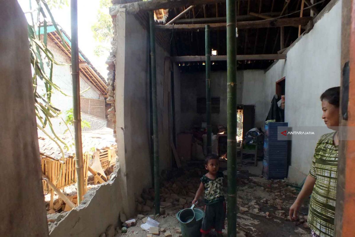 Sejumlah Rumah Warga Jember Rusak akibat Gempa (Video)