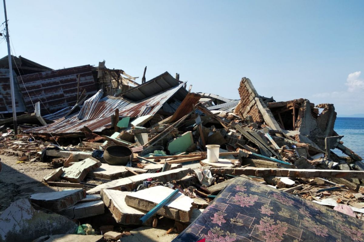 Sampai saat ini, korban meninggal gempa-tsunami Sulteng 1.234 orang