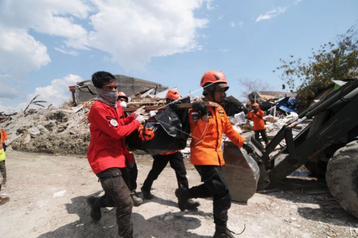 BNPB: korban meninggal akibat gempa-tsunami Sulawesi Tengah tercatat 1.234 orang