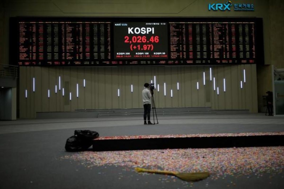 Bursa Seoul melemah, Indeks KOSPI dibuka turun 1,12 persen