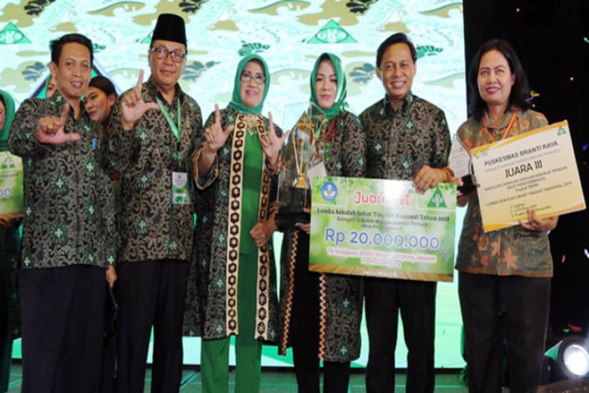 Lampung Selatan juara ketiga Sekolah Sehat Nasional