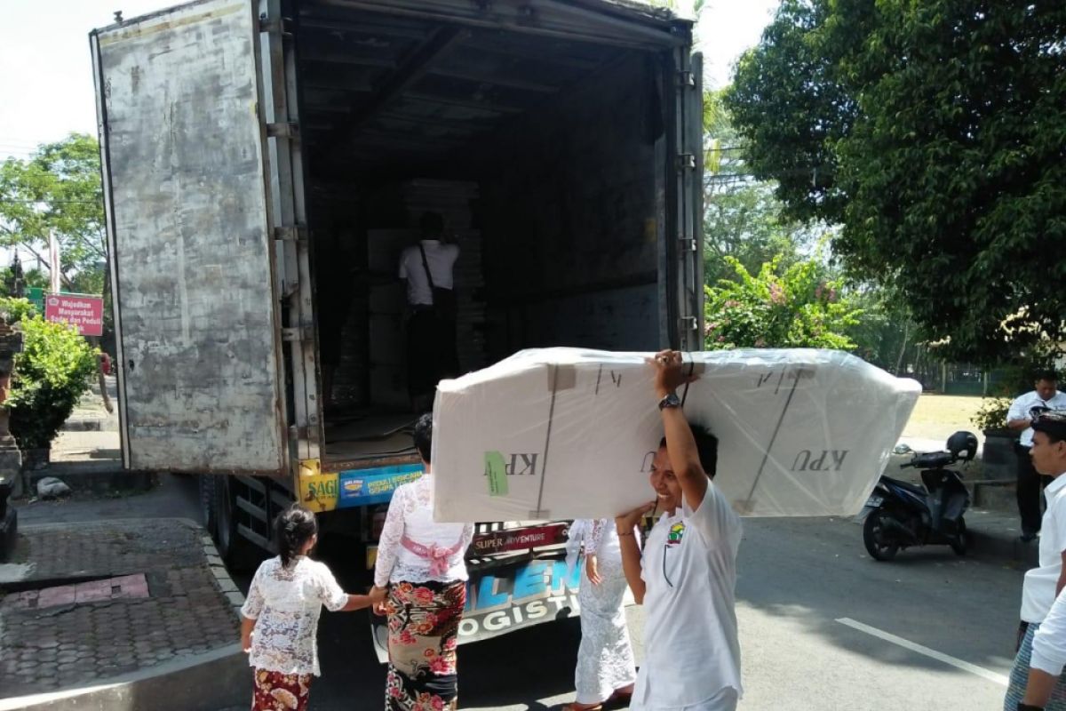 Logistik Pemilu 2019 sudah didistribusikan ke KPU se-Bali