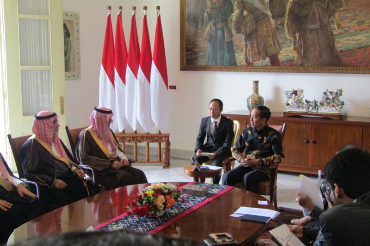 Jokowi singgung Khashoggi saat bertemu Menlu Arab Saudi