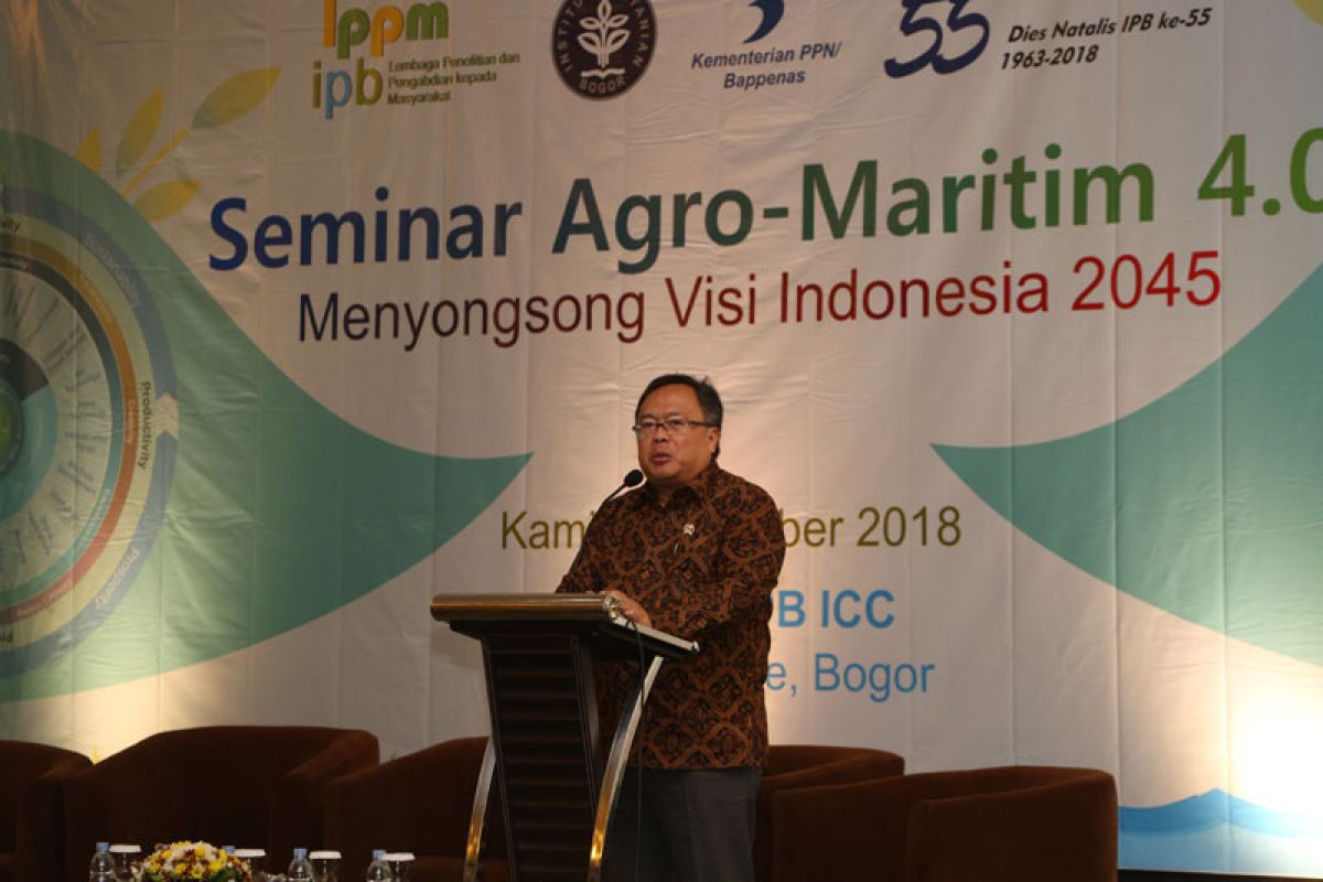 Menteri PPN/ Bappenas apresiasi konsep pembangunan Agro-Maritim 4.0 dari IPB
