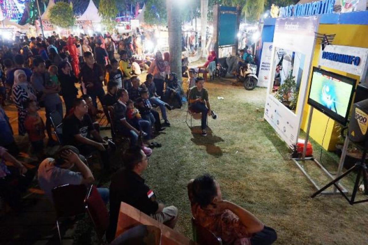 Nobar Timnas U-19 di Lampung Fair