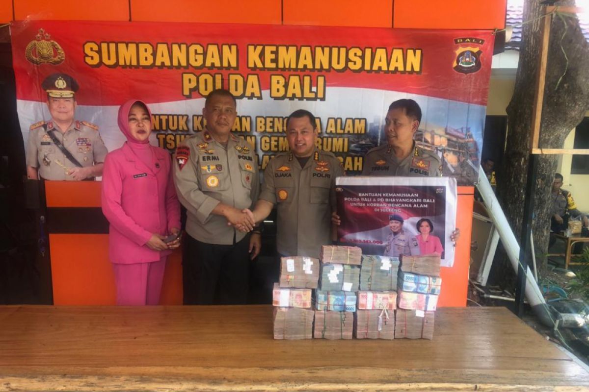 Polda Bali salurkan bantuan korban bencana Sulteng