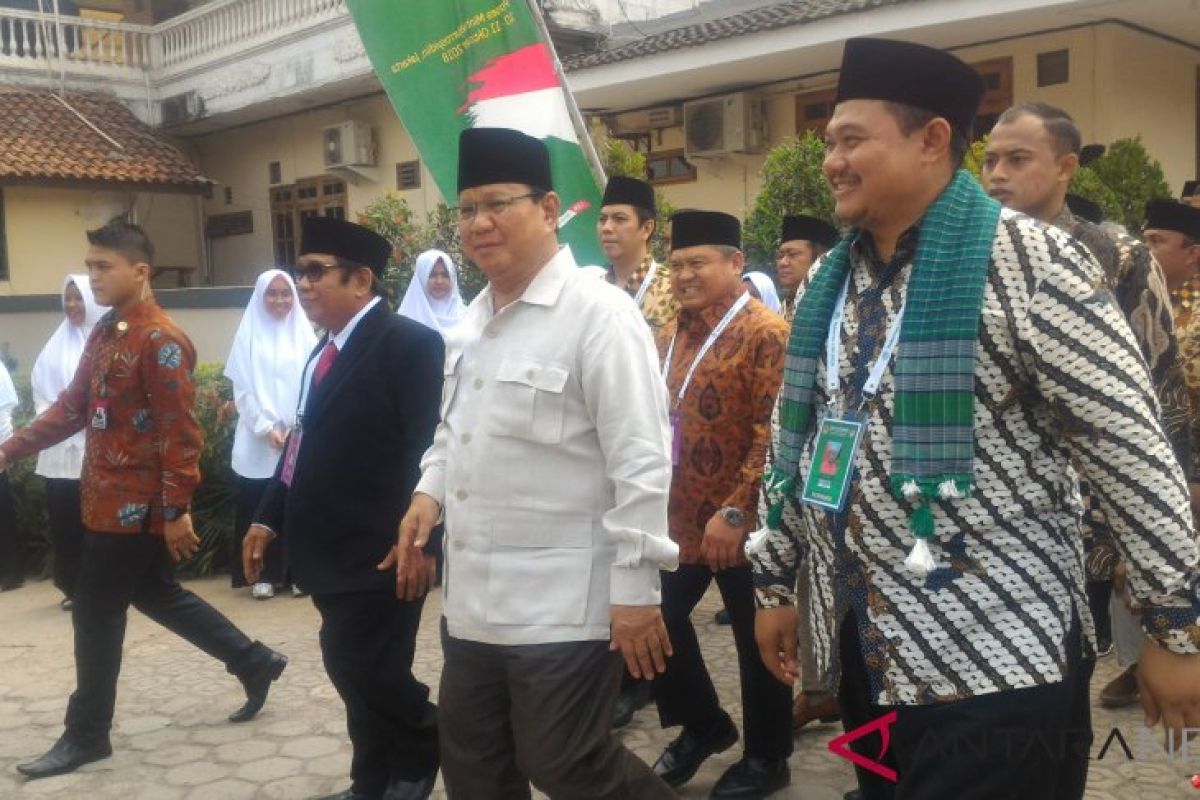 Prabowo tidak minta dukungan di Rakernas LDII