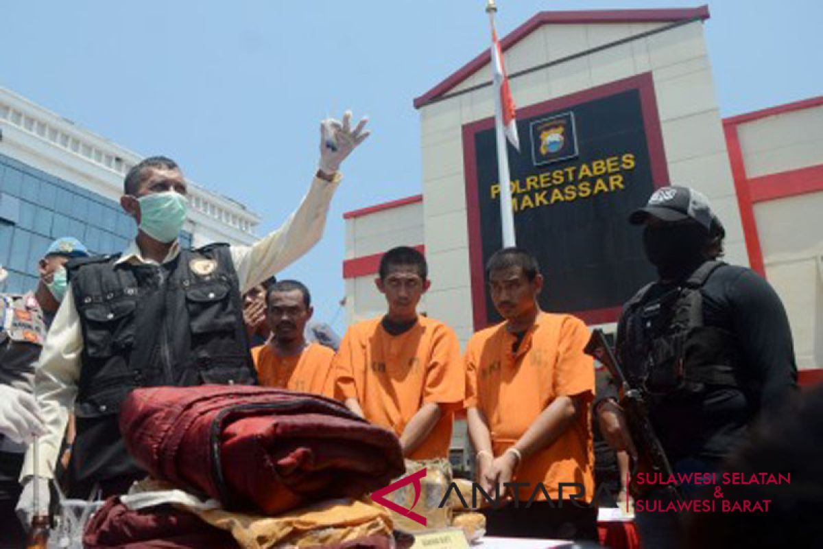 Polrestabes Makassar musnahkan 6,4 kilogram sabu-sabu
