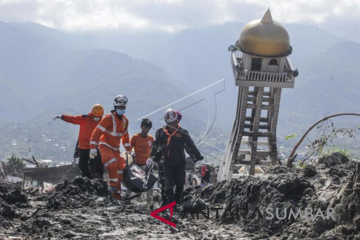 Korban meninggal gempa dan tsunami Sulteng capai 2.073 orang