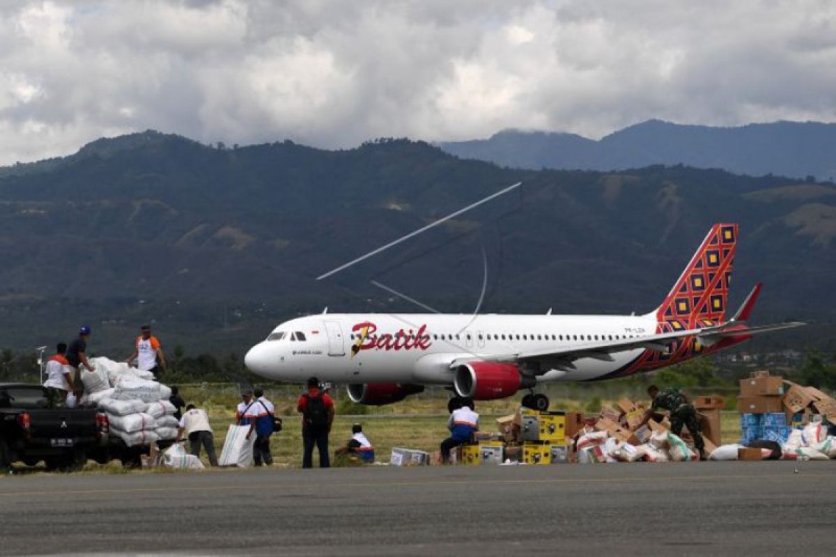 Bandara Palu kembali bisa didarati pesawat Jet
