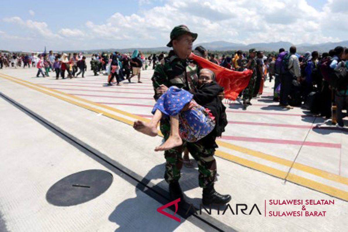 Pengungsi Sulteng kembali datangi Asrama Haji Sudiang