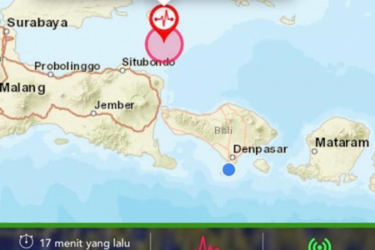 Gempa 6,4 SR guncang Situbondo, Jawa Timur