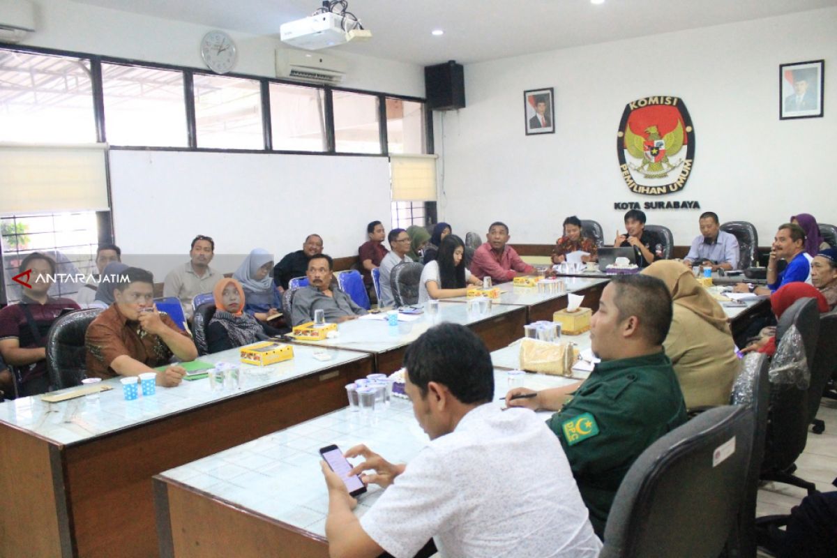 KPU Surabaya Fasilitasi Pencetakan APK Peserta Pemilu 2019