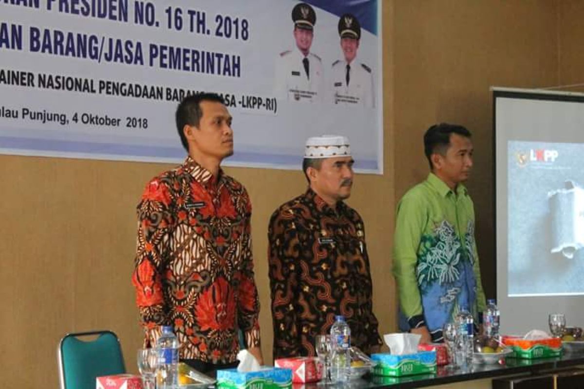 Pemkab Dharmasraya sosialisasi Perpres barang dan jasa