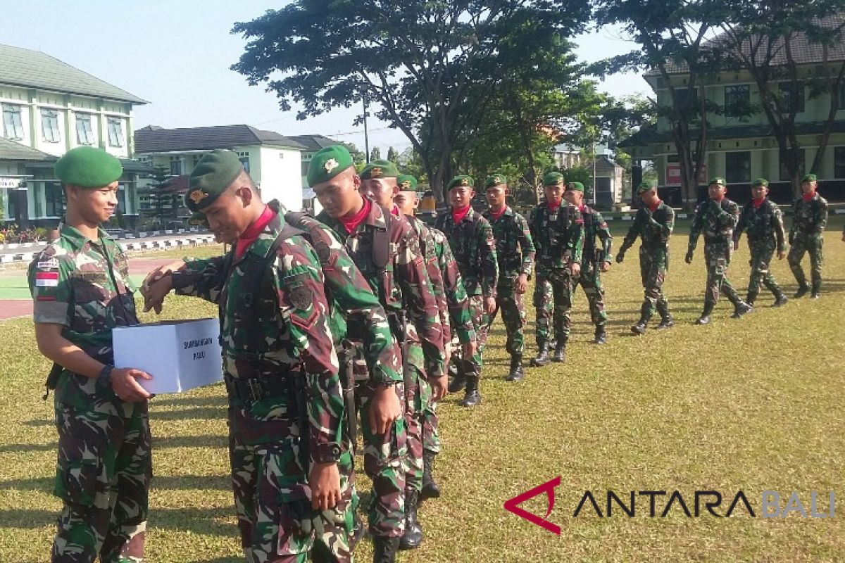 Batalyon 741/Jembrana galang dana untuk Palu