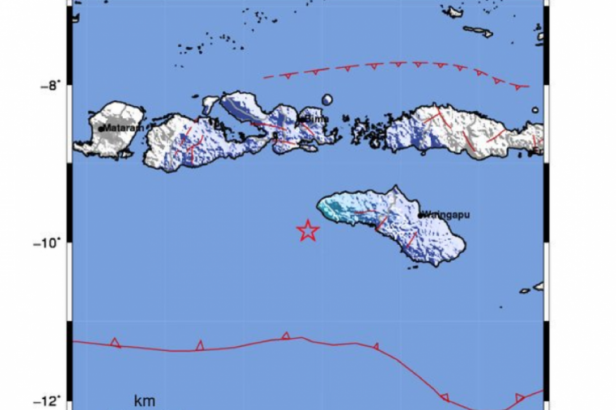 Gempa magnitudo 6,0 kembali guncang Sumba Barat