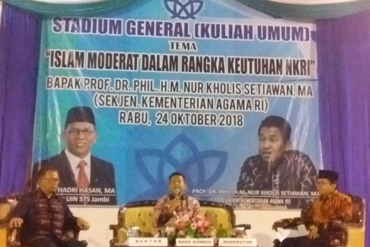 Sekjen Kemenag berikan kuliah di UIN Jambi