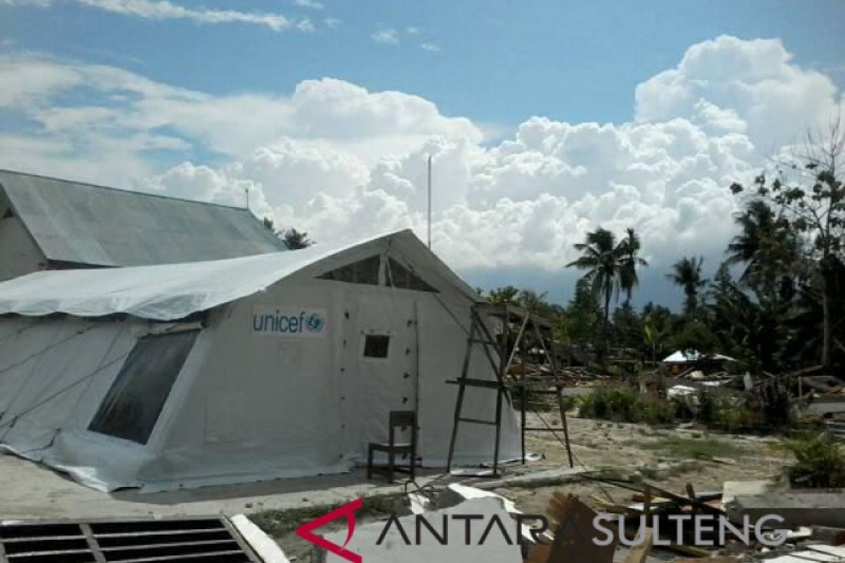 Unicef bantu tenda sekolah rusak akibat gempa