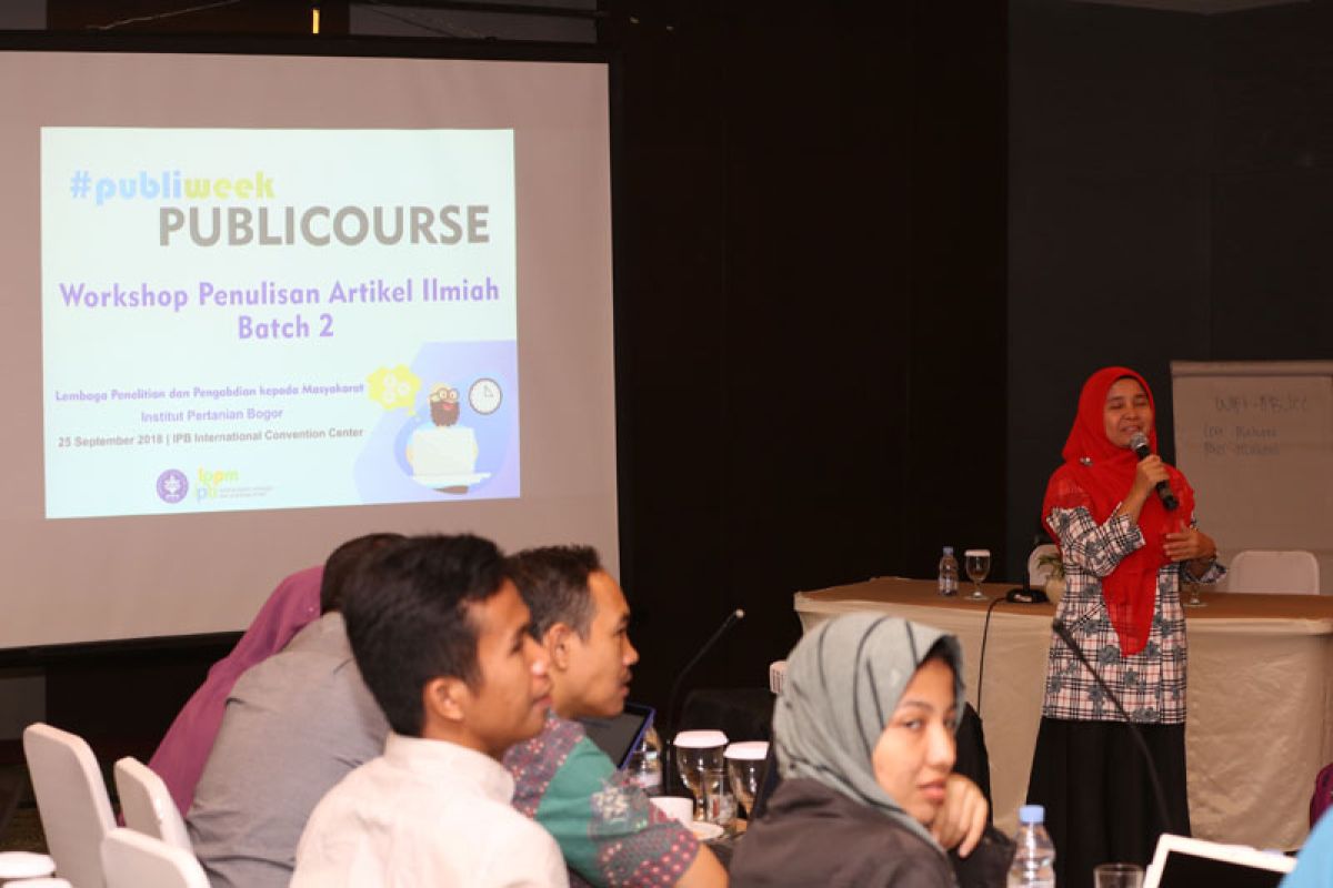 Publiweek: LPPM IPB tingkatkan kualitas publikasi ilmiah melalui Workshop Penulisan Artikel