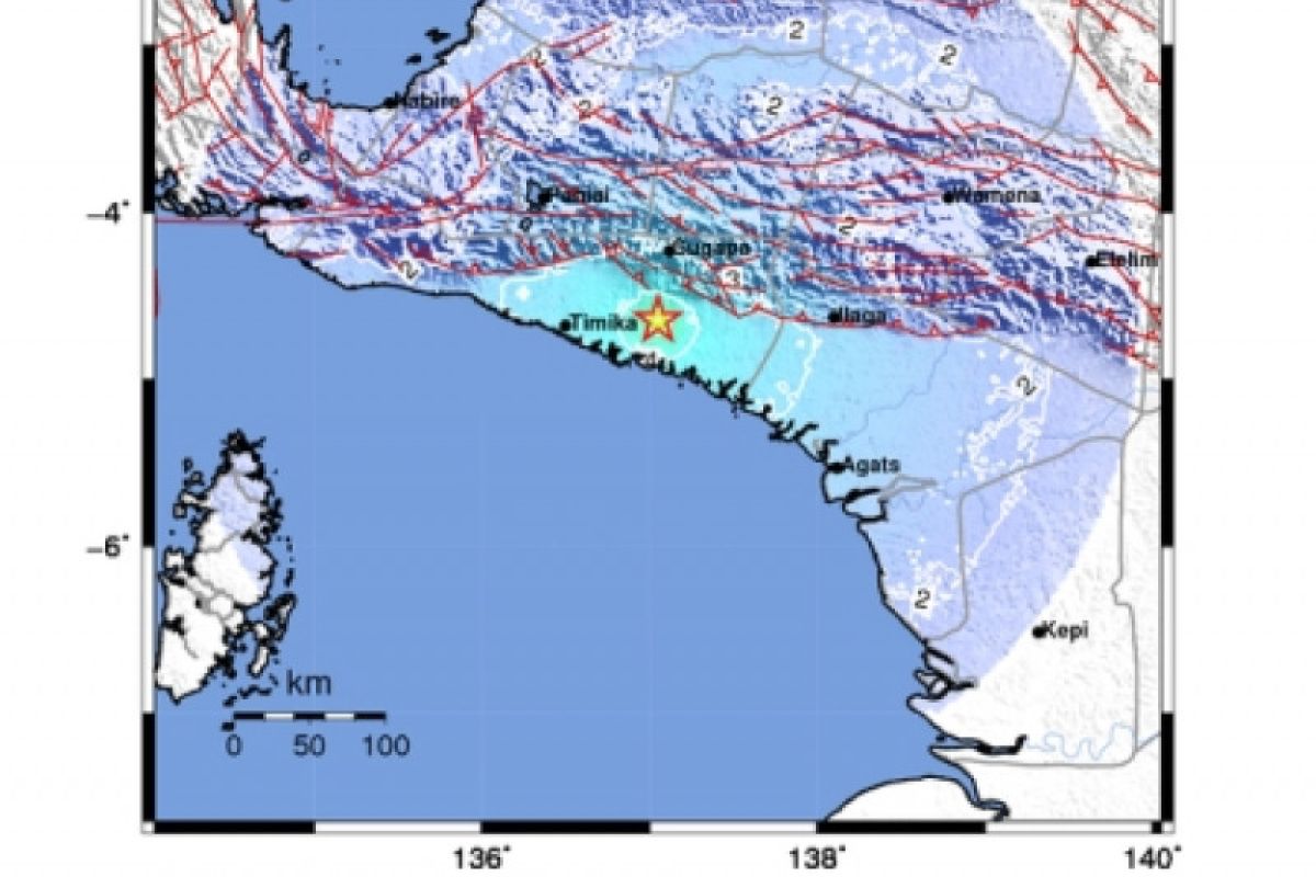 BMKG : gempa Timika tidak berpotensi tsunami