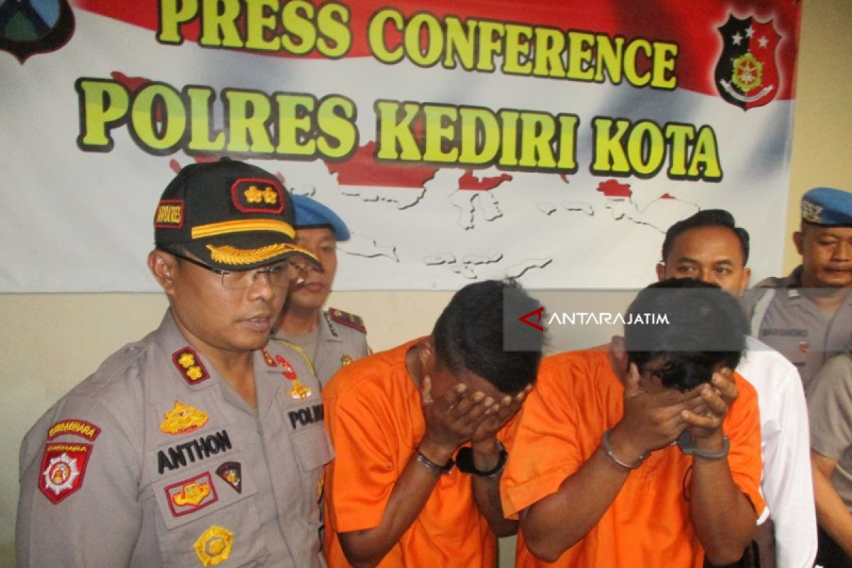 Dua Pelaku Pencurian Sepeda Motor di Kediri Dibekuk