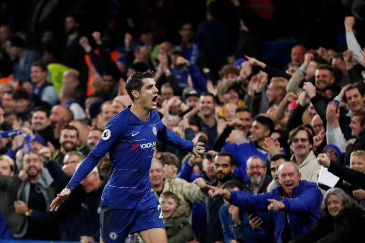 Morata cetak dua gol, Chelsea bekuk Crystal Palace 3-1