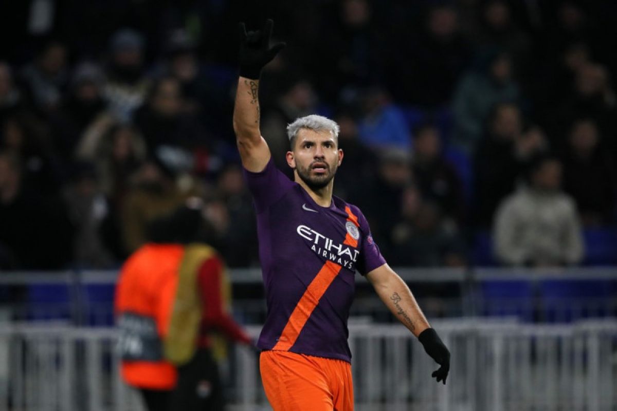 Gol Aguero bawa Manchester City ke 16 besar