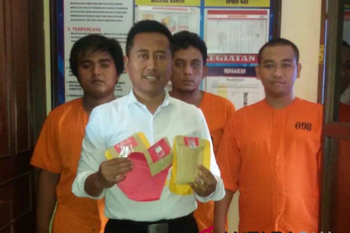 Polresta Denpasar tahan tiga pengedar sabu-sabu