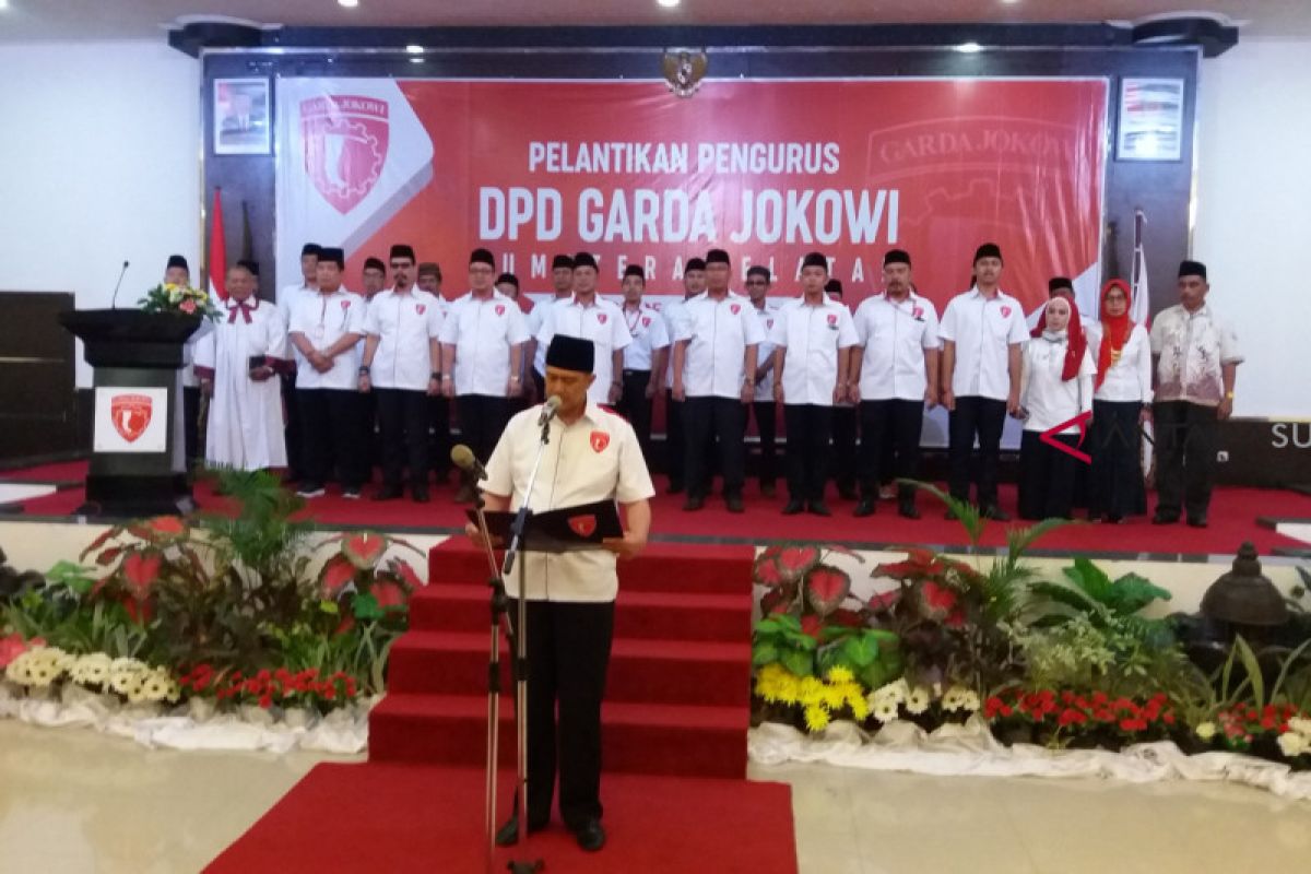 Antasari Azhar lantik DPD Garda Jokowi Sumsel