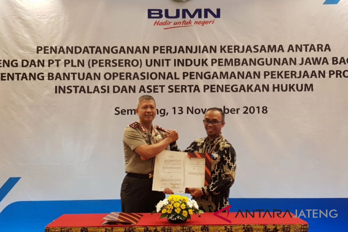 Rawan, proyek transmisi tegangan tinggi dikawal Polda Jateng